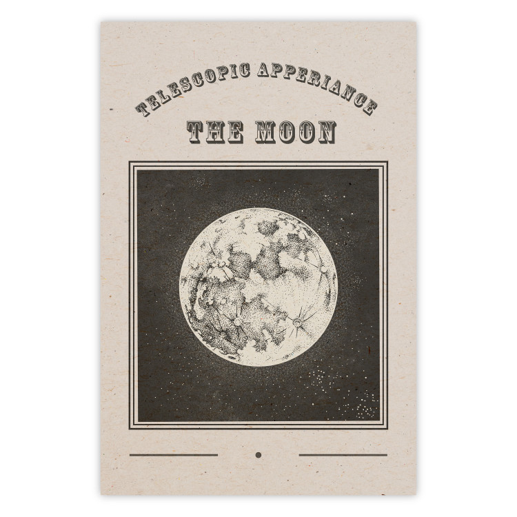 Poster Moon View - Illustration Stylized as an Old Engraving From the Album 146140