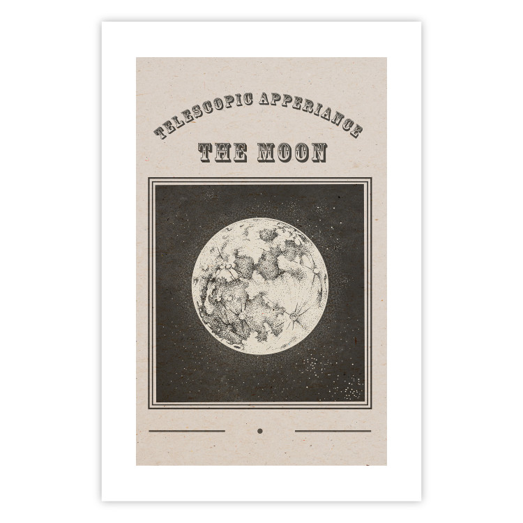 Poster Moon View - Illustration Stylized as an Old Engraving From the Album 146140 additionalImage 17