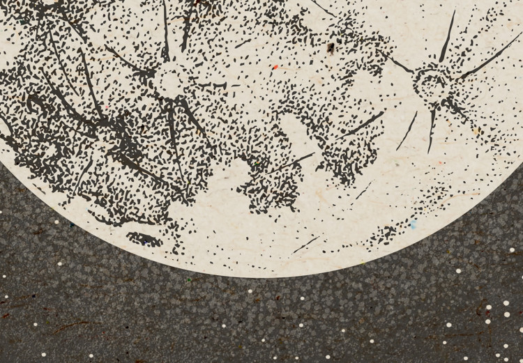 Poster Moon View - Illustration Stylized as an Old Engraving From the Album 146140 additionalImage 2