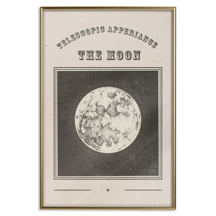 Poster Moon View - Illustration Stylized as an Old Engraving From the Album 146140 additionalImage 18