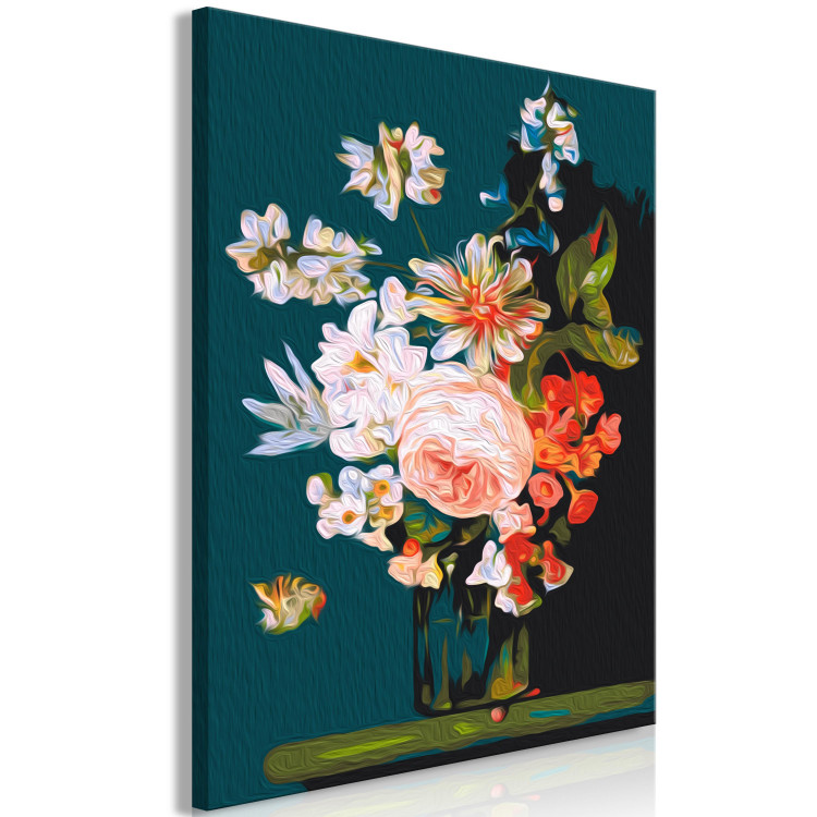 Paint by Number Kit Spring Bouquet - Colorful Bunch of Peonies, Roses and Passion Flower 147340 additionalImage 6