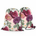 Backpack Peonies in bloom - a floral, vintsage style print on peach background 147640 additionalThumb 3