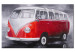 Canvas Red Volkswagen 49440