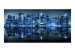 Wall Mural New York at Night - Illuminated Architecture in Shades of Blue 61640 additionalThumb 1