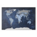 Canvas Dark Blue World 93940