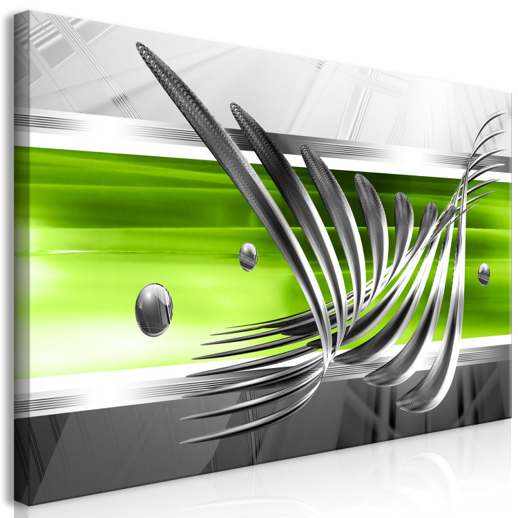 Large Canvas Silver Wings - Green II [Large Format] 132350 additionalImage 2