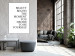 Canvas Black inscription in English - motivational text on a white background 136450 additionalThumb 3