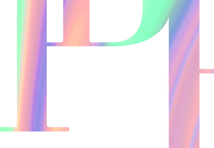 Poster Miami Vibe - Holographic Lettering in Pastel-Rainbow Colors 144350 additionalImage 4