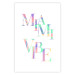 Poster Miami Vibe - Holographic Lettering in Pastel-Rainbow Colors 144350 additionalThumb 18