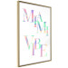 Poster Miami Vibe - Holographic Lettering in Pastel-Rainbow Colors 144350 additionalThumb 3