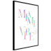 Poster Miami Vibe - Holographic Lettering in Pastel-Rainbow Colors 144350 additionalThumb 8