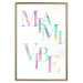 Poster Miami Vibe - Holographic Lettering in Pastel-Rainbow Colors 144350 additionalThumb 16
