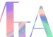Poster Miami Vibe - Holographic Lettering in Pastel-Rainbow Colors 144350 additionalThumb 5