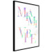 Poster Miami Vibe - Holographic Lettering in Pastel-Rainbow Colors 144350 additionalThumb 6
