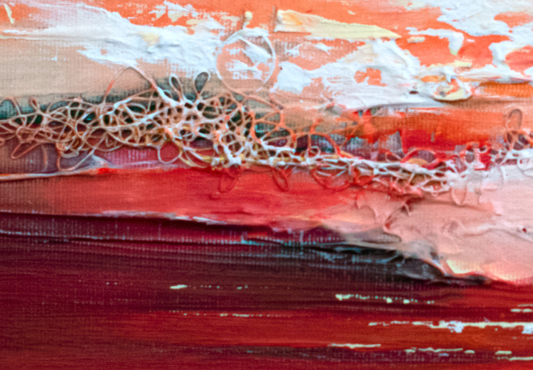 Canvas Sunset Over the Sea - Abstract Landscape Painted With Paints 147650 additionalImage 5