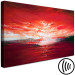 Canvas Sunset Over the Sea - Abstract Landscape Painted With Paints 147650 additionalThumb 6