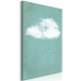 Canvas Clouds and birds - a pastel japandi style landscape of the sky 131760 additionalThumb 2