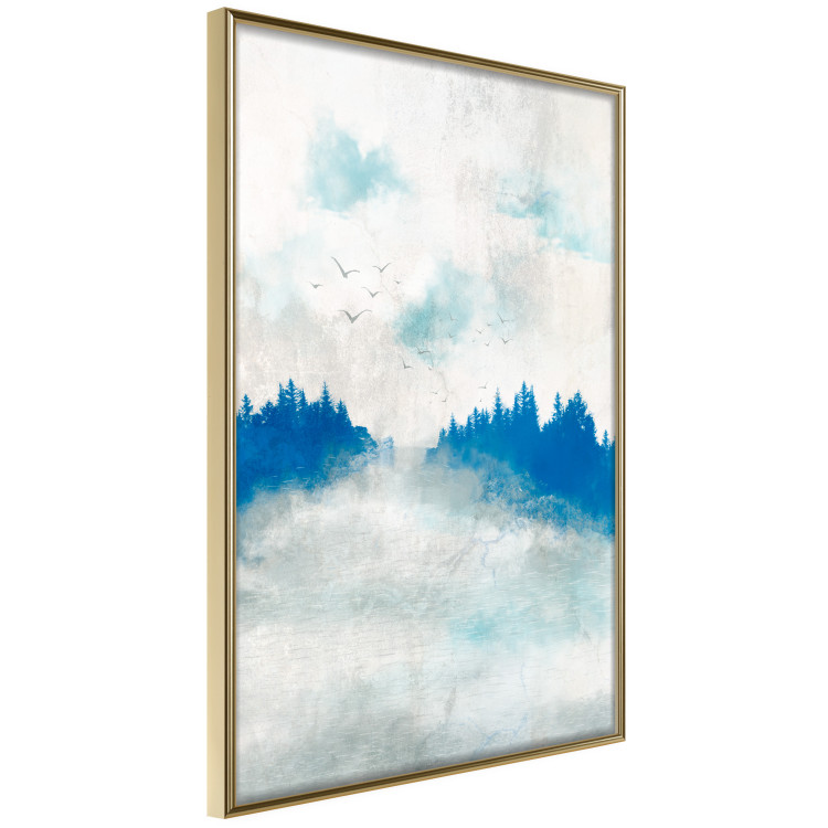 Poster Blue Forest - Delicate, Hazy Landscape in Blue Tones 145760 additionalImage 13