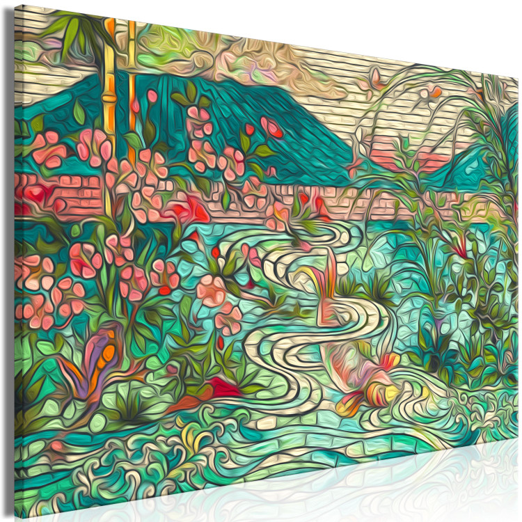 Paint by Number Kit Freshness - Japanese-Style Mosaic With Fish in a Pond 148460 additionalImage 6