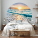 Round wallpaper Landscape - Sunset on the Shores of the Turquoise Caribbean Sea 149160