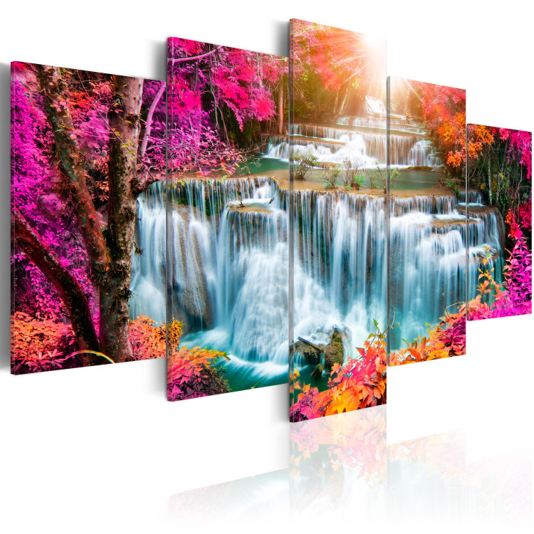 Canvas Colourful Waterfall 97360 additionalImage 2