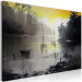 Canvas Silent Bay - Black and White Marine theme with a yellow accent 134670 additionalThumb 2