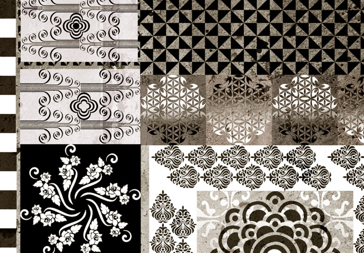 Canvas Mandalas and Ornaments - monochrome composition with decorations 135670 additionalImage 5