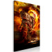 Canvas Sleeping statuette Buddha - Composition with fire in the background 135970 additionalThumb 2