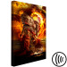 Canvas Sleeping statuette Buddha - Composition with fire in the background 135970 additionalThumb 6