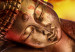 Canvas Sleeping statuette Buddha - Composition with fire in the background 135970 additionalThumb 5