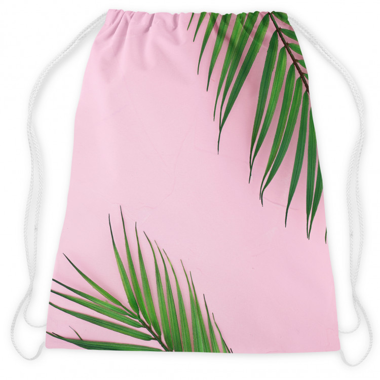 Backpack Touch of palm trees - a minimal floral composition on a pink background 147570 additionalImage 2