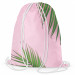 Backpack Touch of palm trees - a minimal floral composition on a pink background 147570