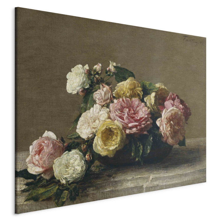Canvas Roses dans une coupe 152570 additionalImage 2