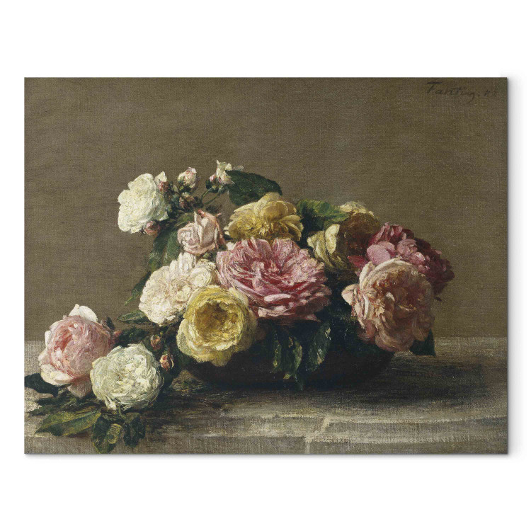 Canvas Roses dans une coupe 152570