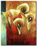 Canvas Golden Glow (1-piece) - abstract botanical motif 46570