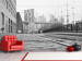 Wall Mural New York in Grayscale - Architecture against the Background of the Brooklyn Bridge 61570