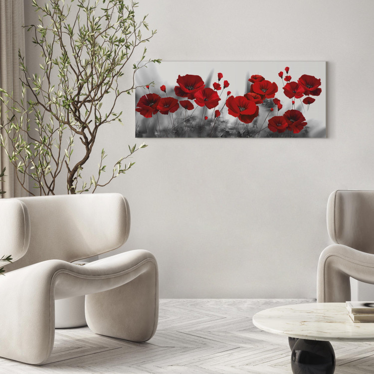 Canvas Romantic Poppies (1 Part) Wide 106980 additionalImage 9