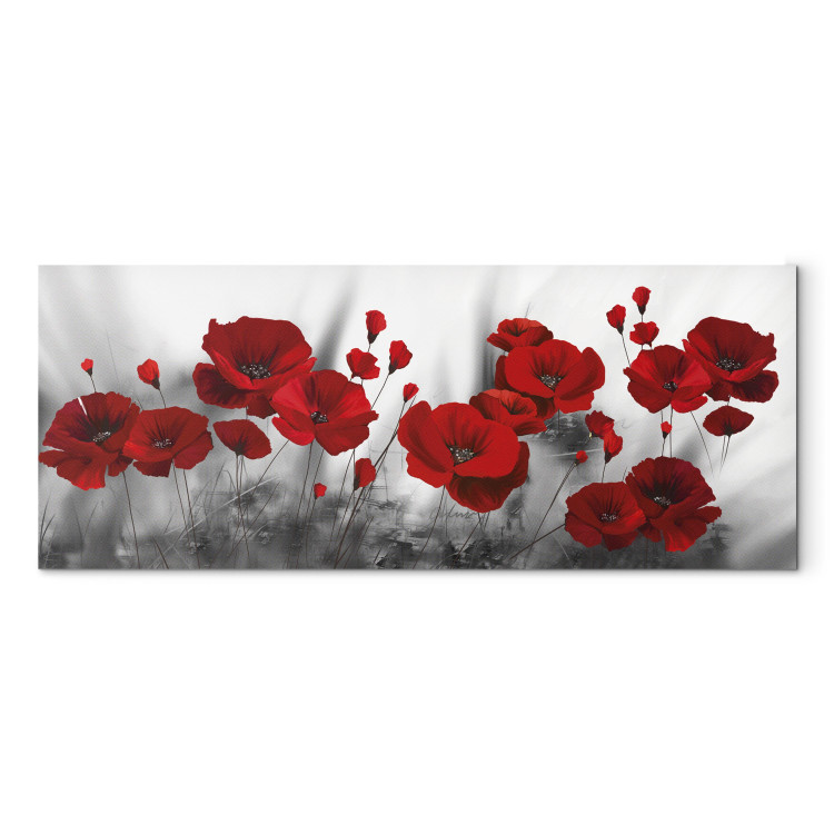 Canvas Romantic Poppies (1 Part) Wide 106980 additionalImage 7