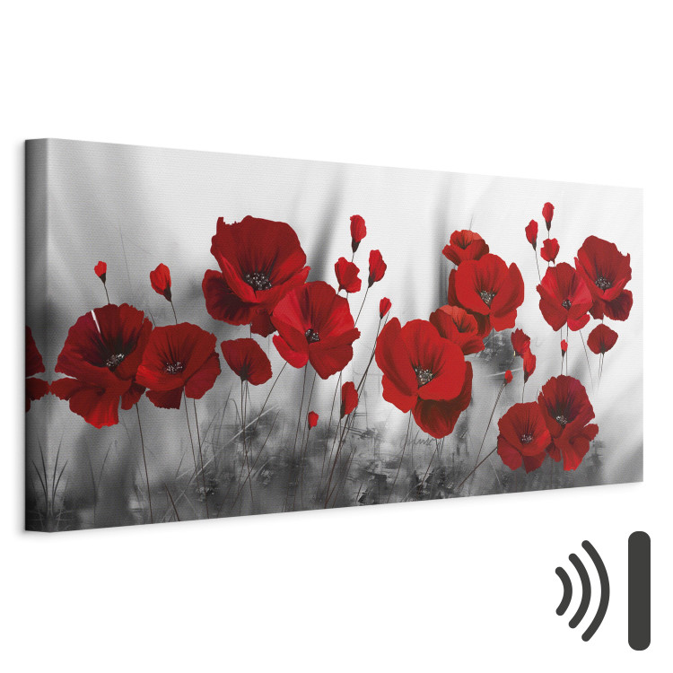 Canvas Romantic Poppies (1 Part) Wide 106980 additionalImage 8