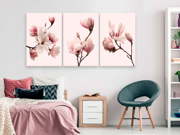 Canvas Spring Magnolias (3 Parts) 118380 additionalImage 3