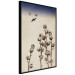 Poster Cotton Branches - beautiful composition with plants and birds against a sky background 129380 additionalThumb 11