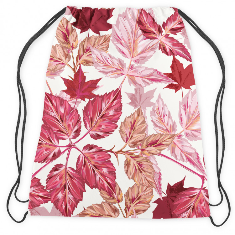Backpack Autumn leaves - composition of red maple leaves on a white background 147380 additionalImage 2