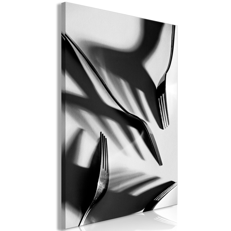 Canvas Shadows of Still Life (1-part) - Black and White Metal Tones 114890 additionalImage 2