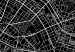 Canvas Berlin Layout (1-part) - Black and White City Map Perspective 118090 additionalThumb 5