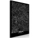 Canvas Berlin Layout (1-part) - Black and White City Map Perspective 118090 additionalThumb 2