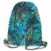 Backpack Monstera in blue glow - plant motif with exotic leaves 147390