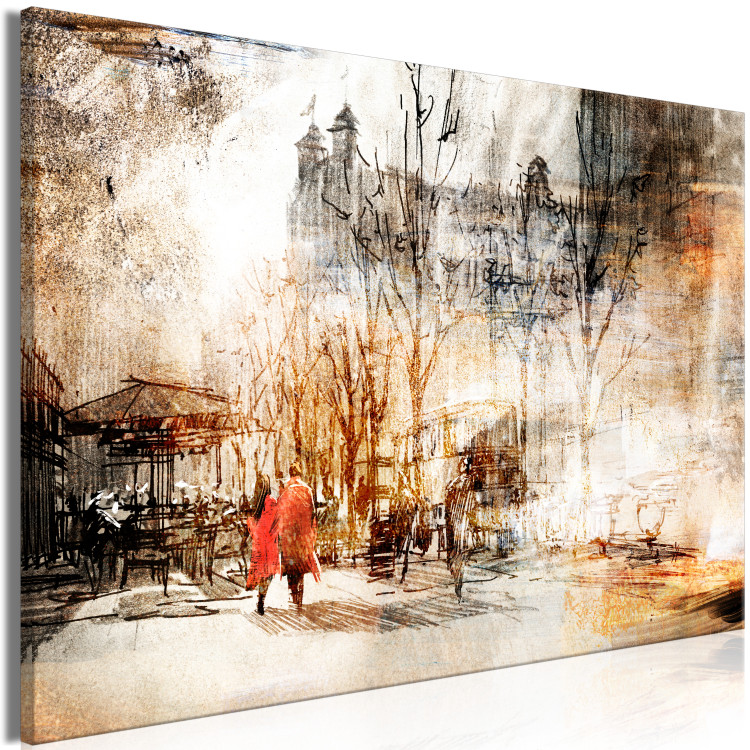 Canvas Couple in Love - People Walking in Urban Space 148790 additionalImage 2