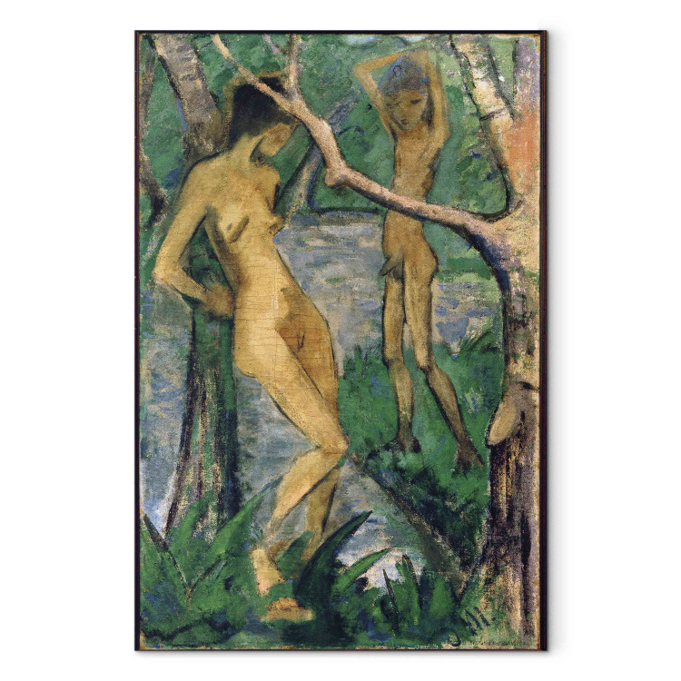 Canvas Girl and boy at the forest pond 153290 additionalImage 7