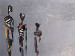 Canvas Series (1-piece) - abstract figure silhouettes on a gray background 47090 additionalThumb 3