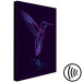 Canvas Free Bird (1-part) - Hummingbird with "Fly" Text on Purple Background 117201 additionalThumb 6
